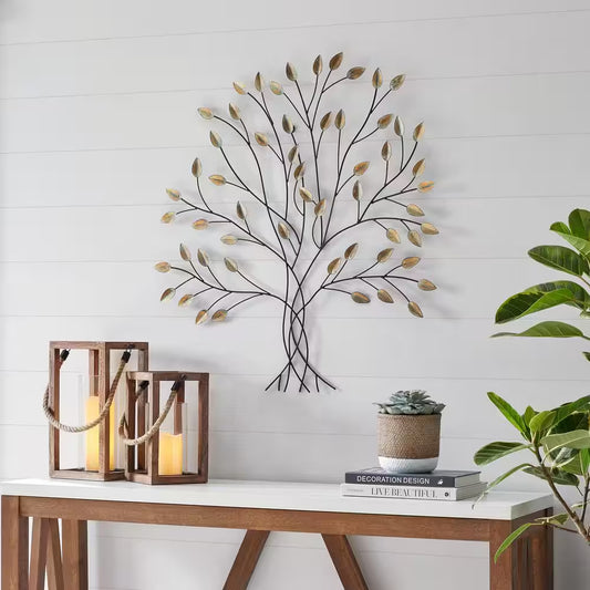 Metal Tree Dimensional Wall Art (31 In. W X 33 In. H)