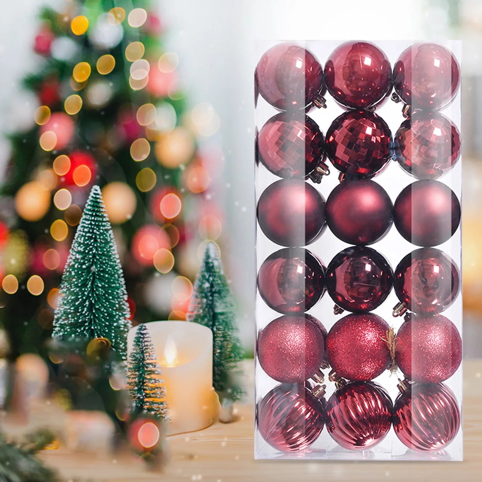 Christmas Room Decoration 36Pcs Christmas Ornaments for Xmas Christmas Tree Shatterproof Christmas Navidad Liquidaciones Ofertas